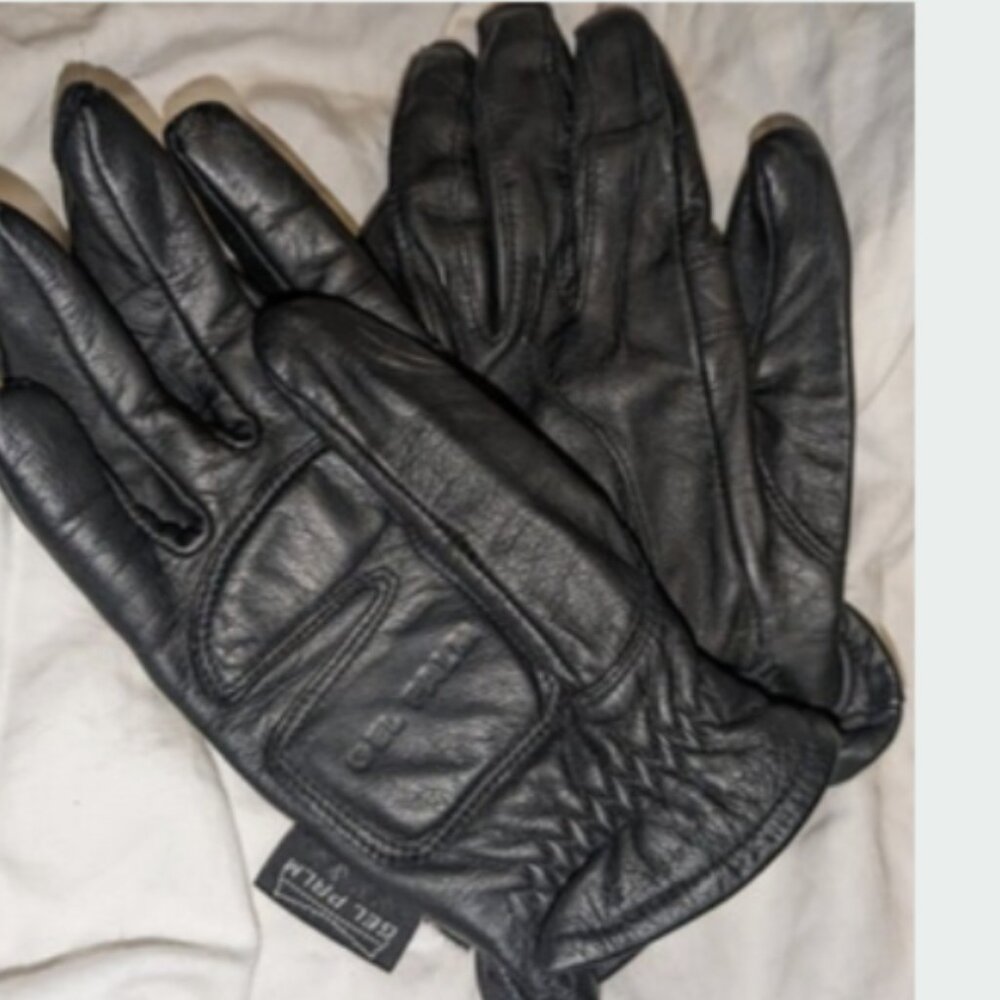 Premium  Biker Gloves Gel Palm Soft Leather Motorcycle Apparel Womens XS